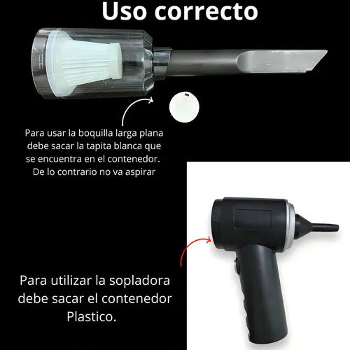 Aspiradora Recargable USB EasyHouse: 2 en 1